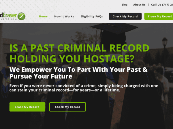Record Eraser - Website Design & Development - Lancaster PA