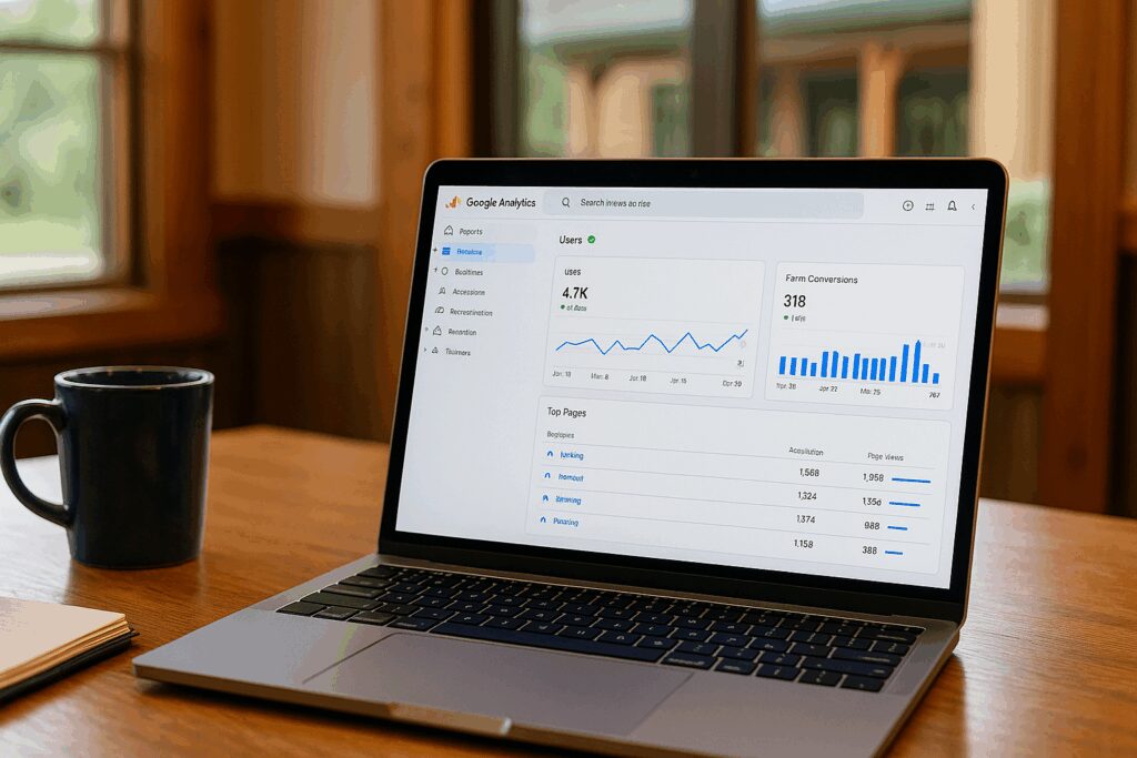 Track What Matters: A Retreat Center Guide to Smarter Analytics and Ministry Decisions Retreat Center - Google Analytics Dashboard