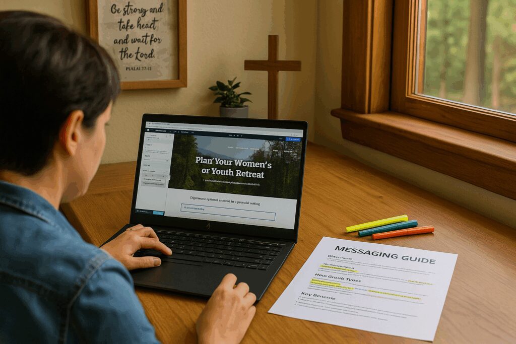 Retreat Website Messaging Update