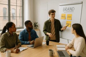 Startup Team Brainstorming Session