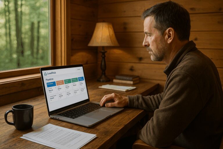 Camp Executive Director Reviewing Retreat Sales Pipeline