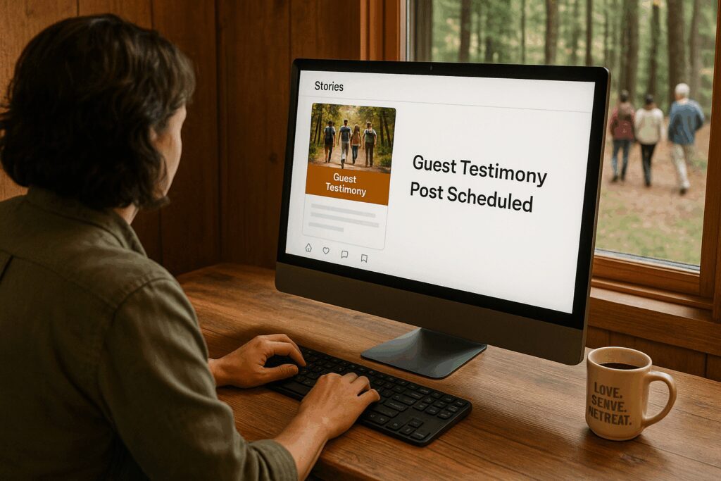 Accelerate Your Impact: Scale Your Camp Outreach and Deepen Retreat Guest Engagement Camp Social Media Manager Schedule a Post for Social Media