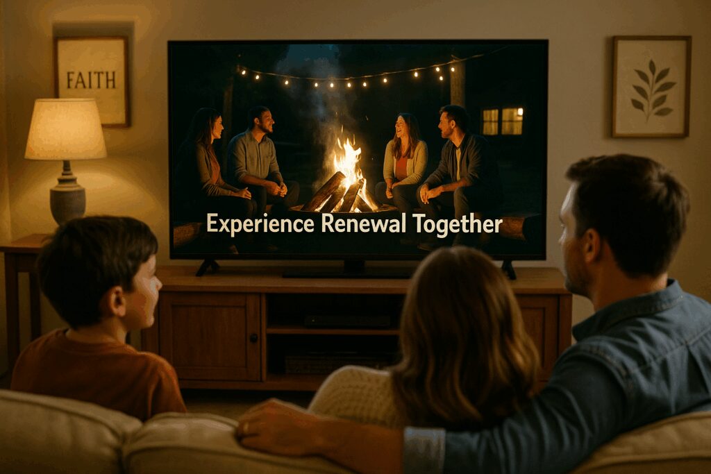 Increase Brand Awareness: How to Expand Your Retreat’s Reach with Ads that Align with Your Mission Christian Family Viewing Retreat Center Video Ad While Watching TV
