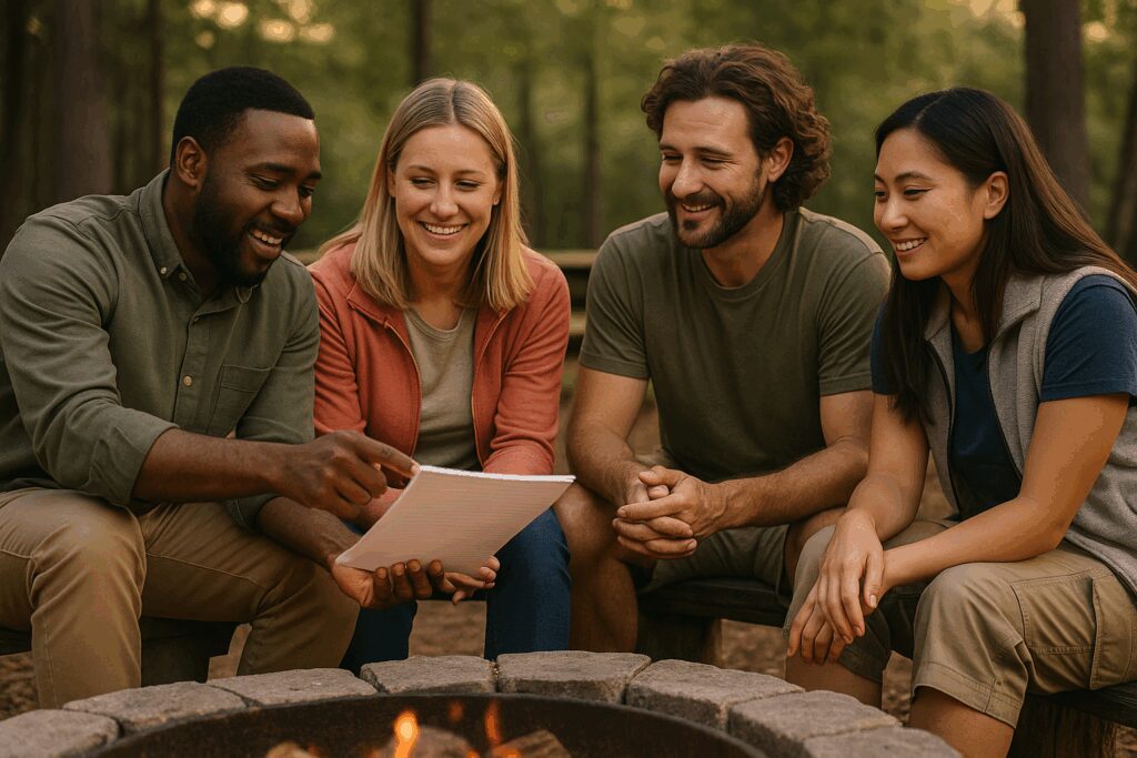 How to Build a Camp Marketing Strategy That Drives Real Growth (Instead of Spinning Your Wheels) Staff Brainstorming their Camp Marketing Strategy