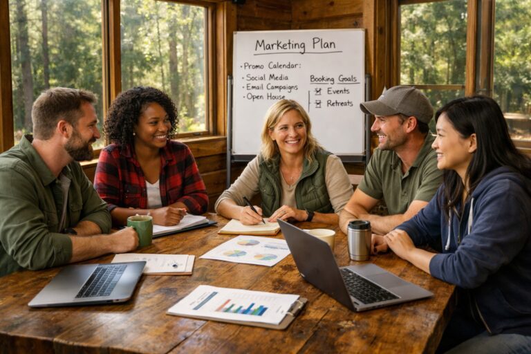 Camp Marketing Strategy - 12 Booking Ideas Blog Featured Image