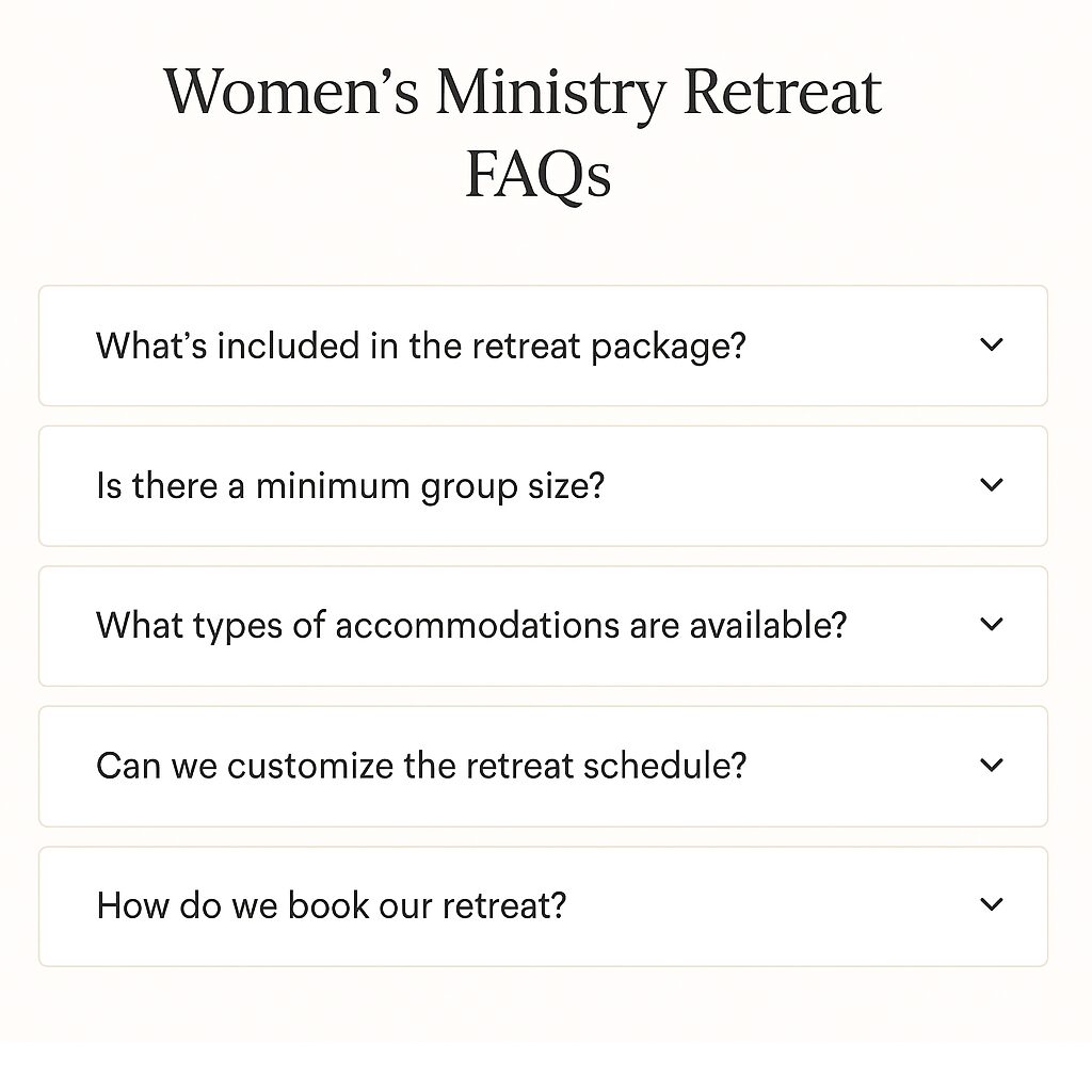Build to Convert: How to Create High-Performing Landing Pages for Retreat & Camp Websites FAQ Section Example