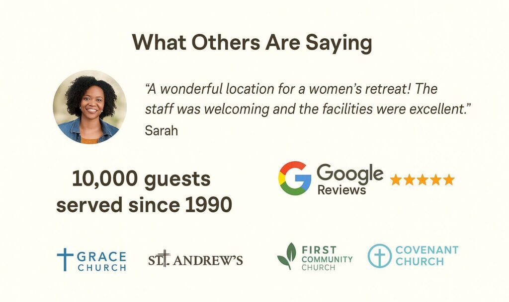 Build to Convert: How to Create High-Performing Landing Pages for Retreat & Camp Websites Social Proof Example
