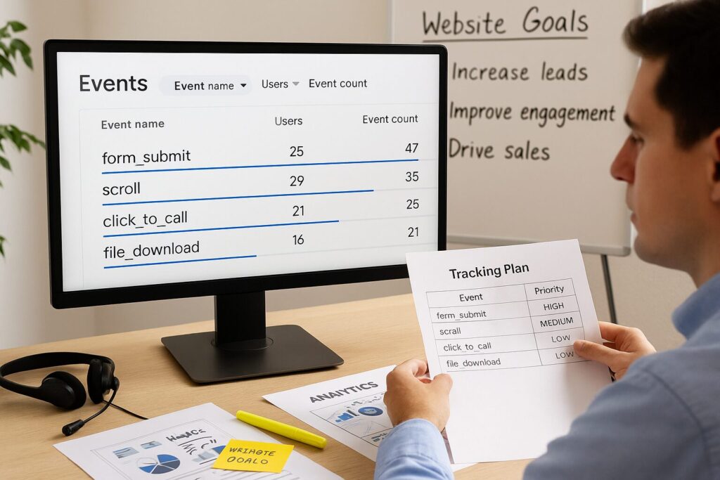 Google Analytics Events Report
