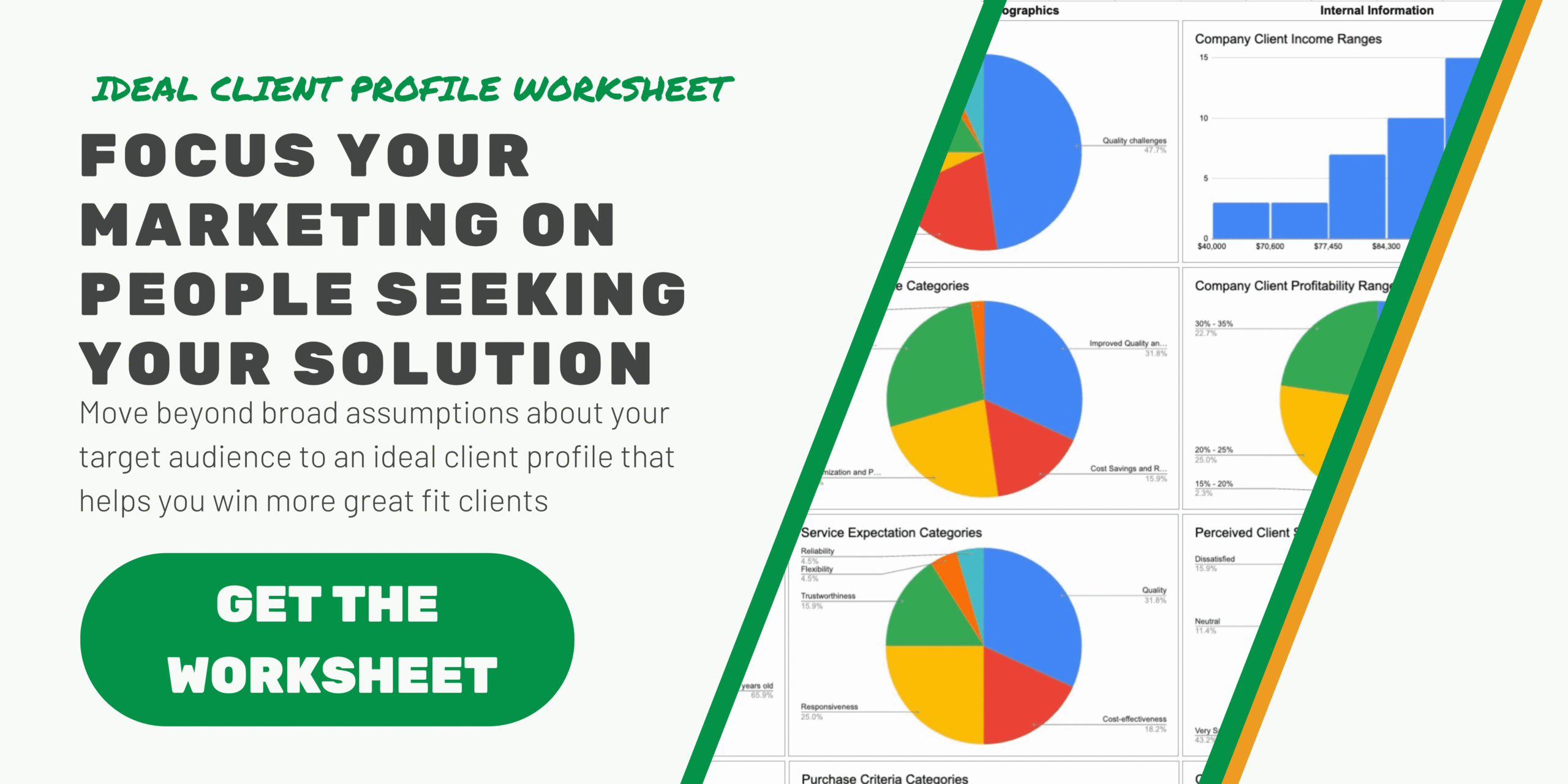 Ideal Client Profile Worksheet Promo