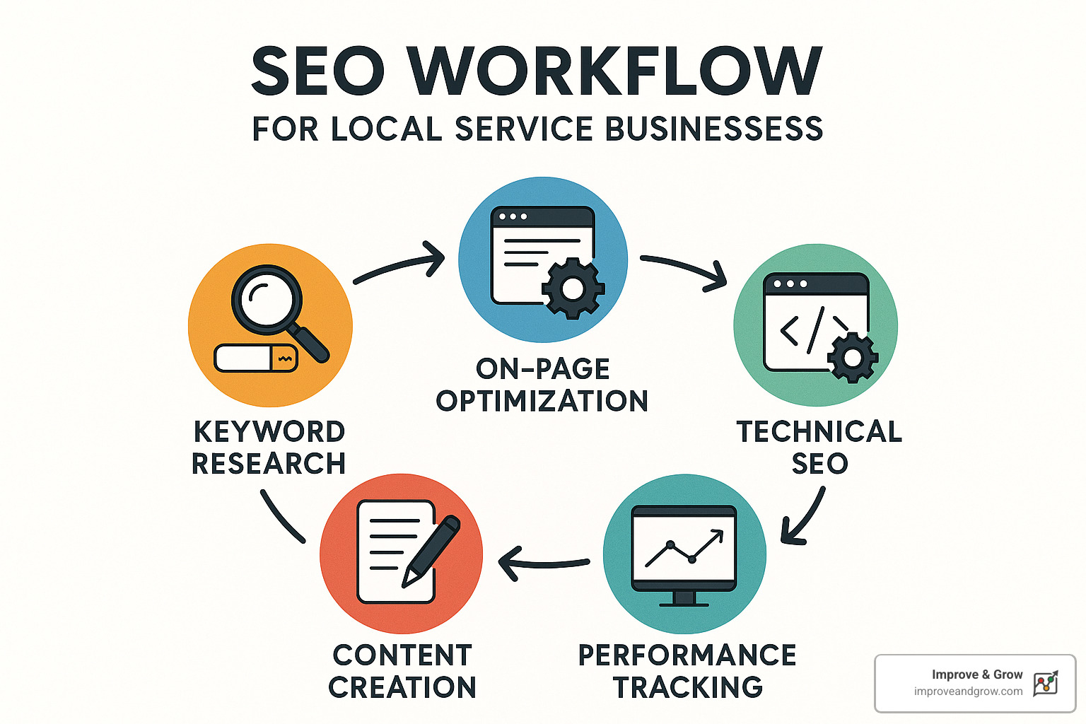 SEO workflow process - On-page SEO optimization