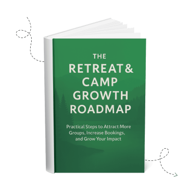 Retreat & Camp Growth Roadmap eBook Promo Image - with arrows